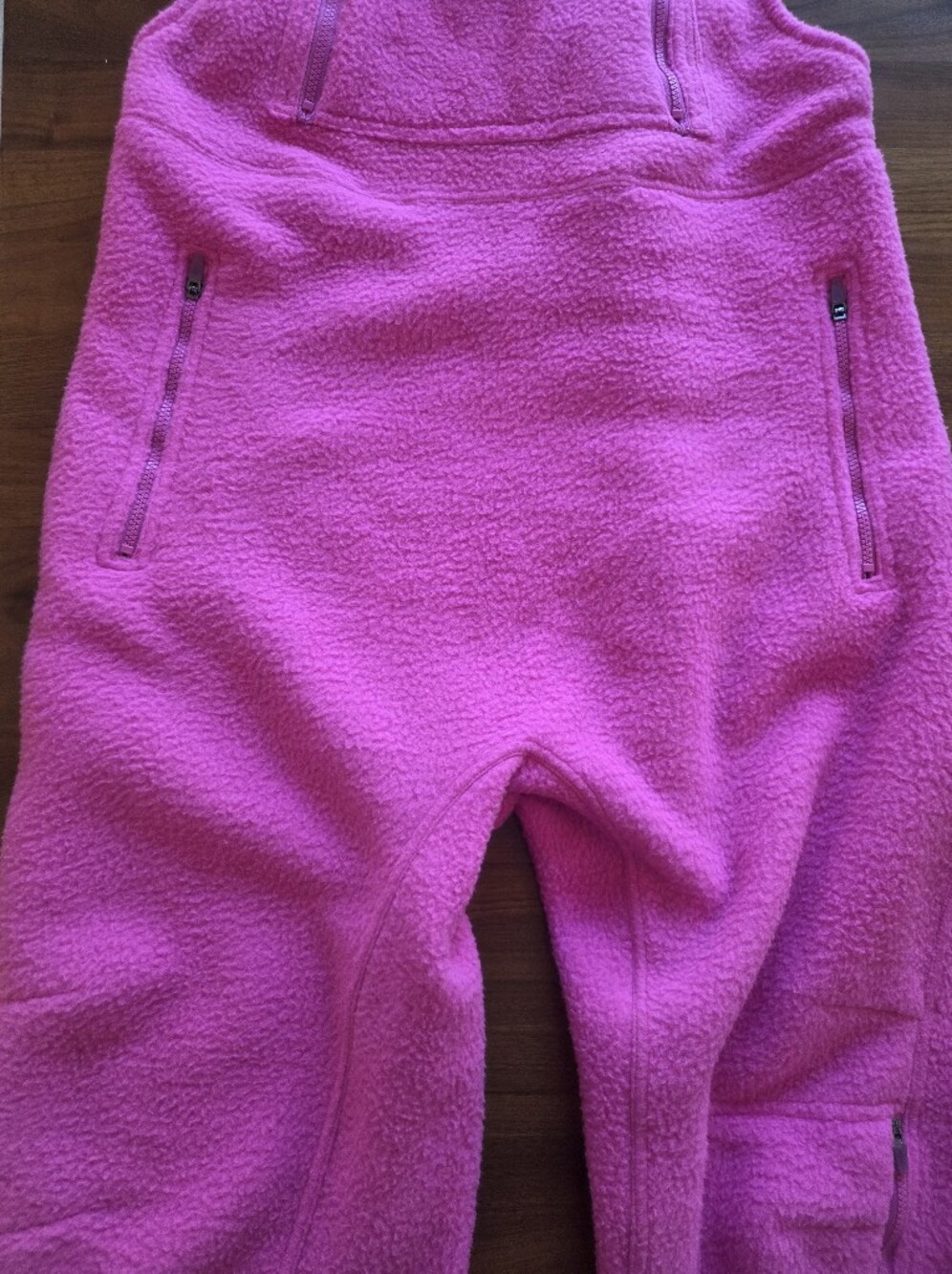 Free People FP Movement Hit The Slopes Salopette Overalls Fleece Magenta, Large - Picture 13 of 15